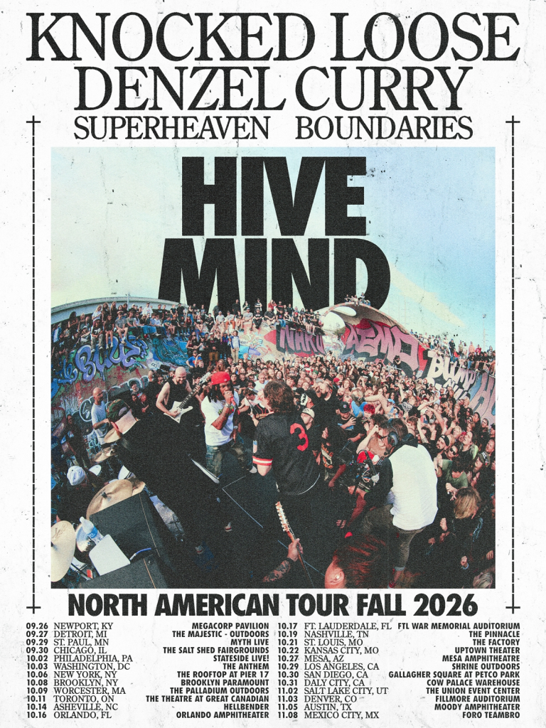 Knocked Loose 2026 concert poster